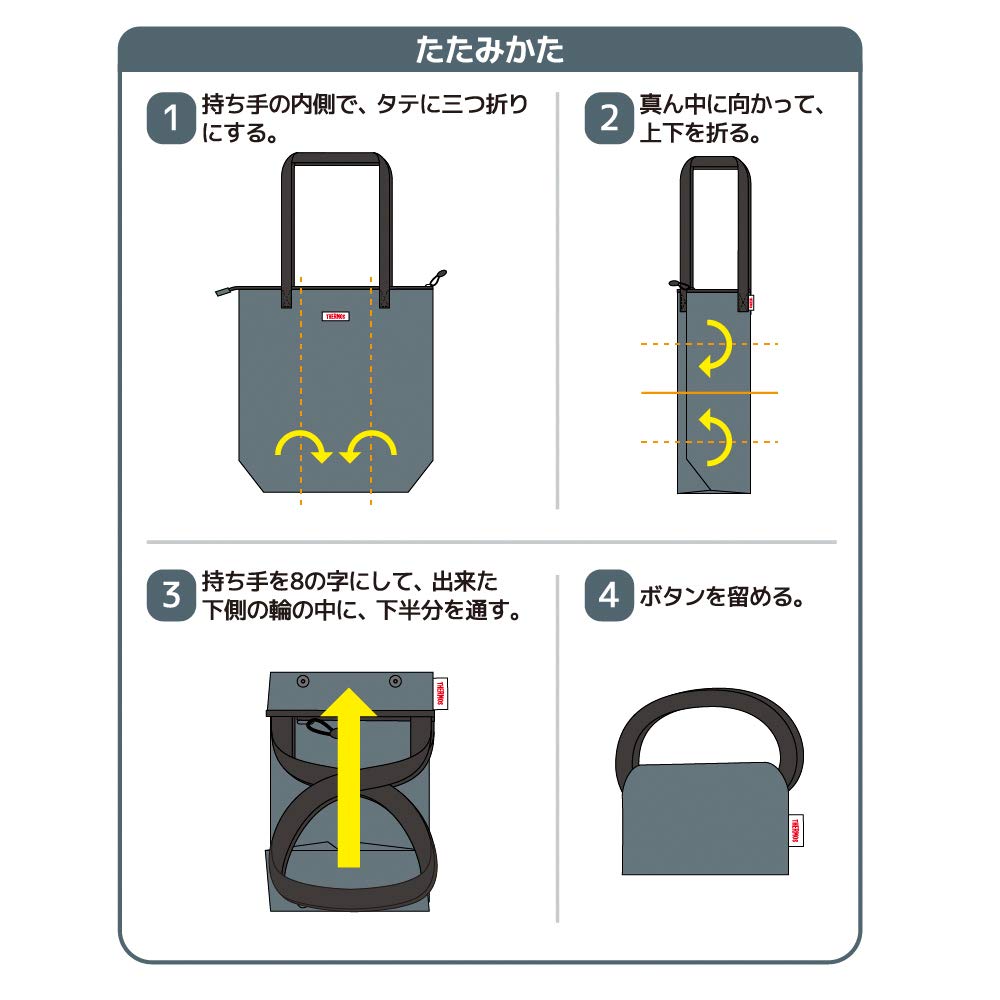 Thermos Cooler Shopping Bag 12L Dark Gray DGY REV-012