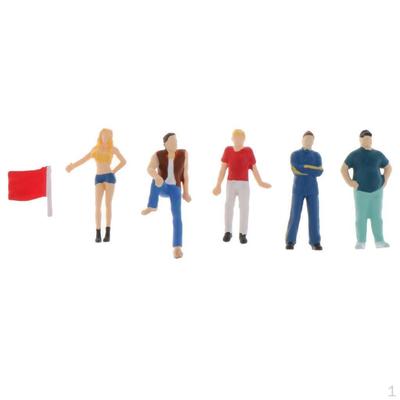 1/64 Color Figures Model Standing for Railroad Shaping Decoration