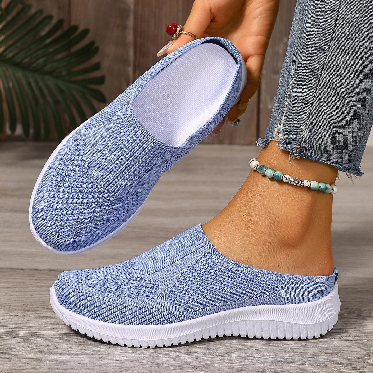 

Shoes women s summer new women s half slippers breathable fashion lightweight versatile women s shoes casual one-pedal mother shoes 36
