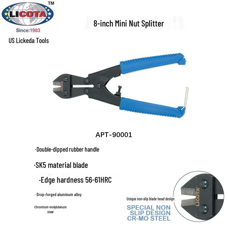 Imported LICOTA Industrial Nut Breaker & Rebar Cutter APT-90~93 APT-09001 (8-inch Mini)