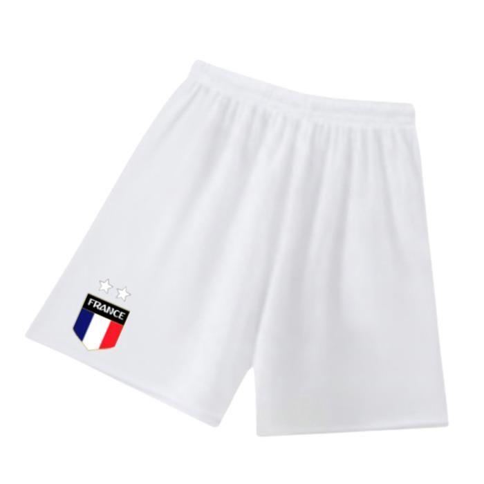 Children's Football Kit - NPZ - France Style - Fuchsia Pink - White Shorts - 100% Polyester