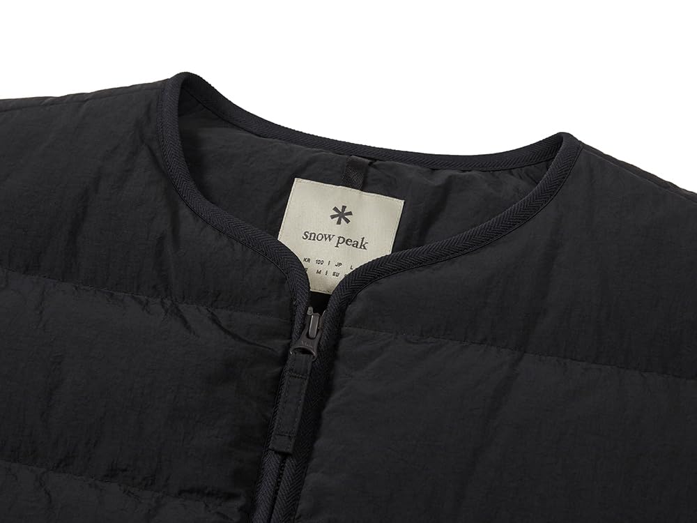 Snow Peak Land Lightweight Down Vest and XL GS-S25WMGDV60, Men's Women's, Black,