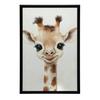 Poster Niedliche Kleine Giraffe Poster Niedliche Kleine Giraffe, 50X70 Cm, Holzrahmen Helle Eiche, Mattes Papier 230 Gsm
