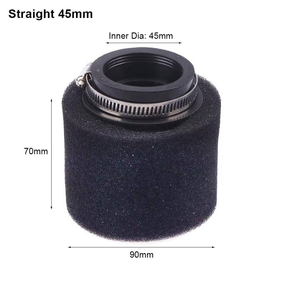 1Pcs Black Red Foam Air Filter 35/38/40/42/45/48mm Straight Elbow Dirt Pit Parts Universal Sponge Cleaner Air Filters 7