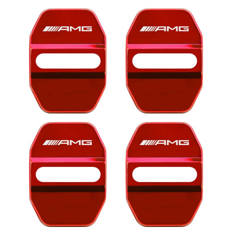AXX2   4pcs For Mercedes Benz MB AMG E300 W203 W204 W108 W126 W168 W169 W176 W177 W205 W212 W213 Car Buckle Door Lock Cover styling