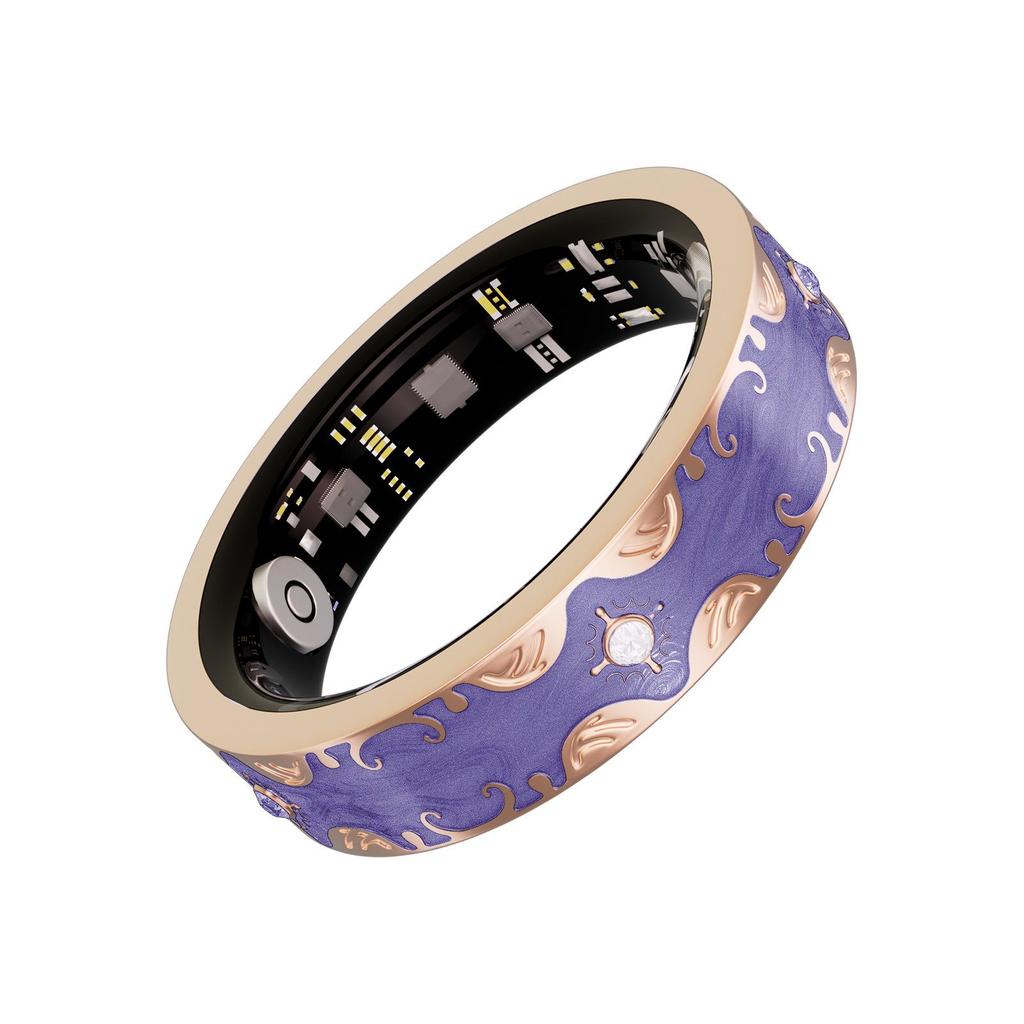 Wasserdichter Bluetooth Smart Ring: Herzfrequenz, Blutsauerstoff, Schlafüberwachung, Emaille-Farbe, Sport-Schrittzähler, Partner-Stil