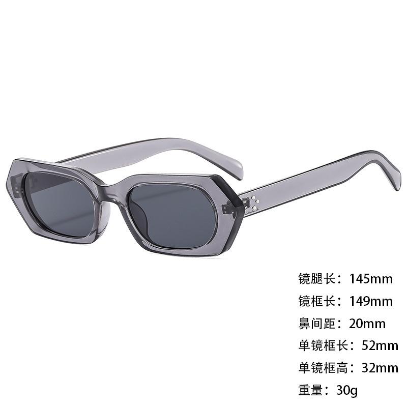 Sunglasses Personalized Large Box Trendy Korean Style Men And Women Thin Sunshade Sunglasses Anti-Uv400