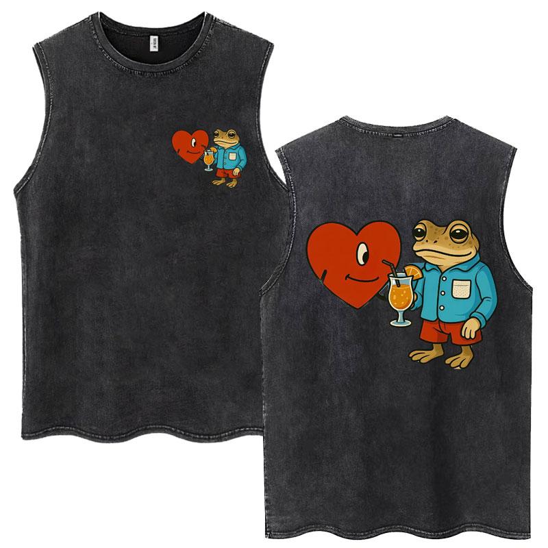 

Rapper Bad Bunny Debi Tirar Mas Fotos DTMF Washed Tank Tops Fashion Aesthetic Sleeveless T Shirts Men Women Cotton Vests S