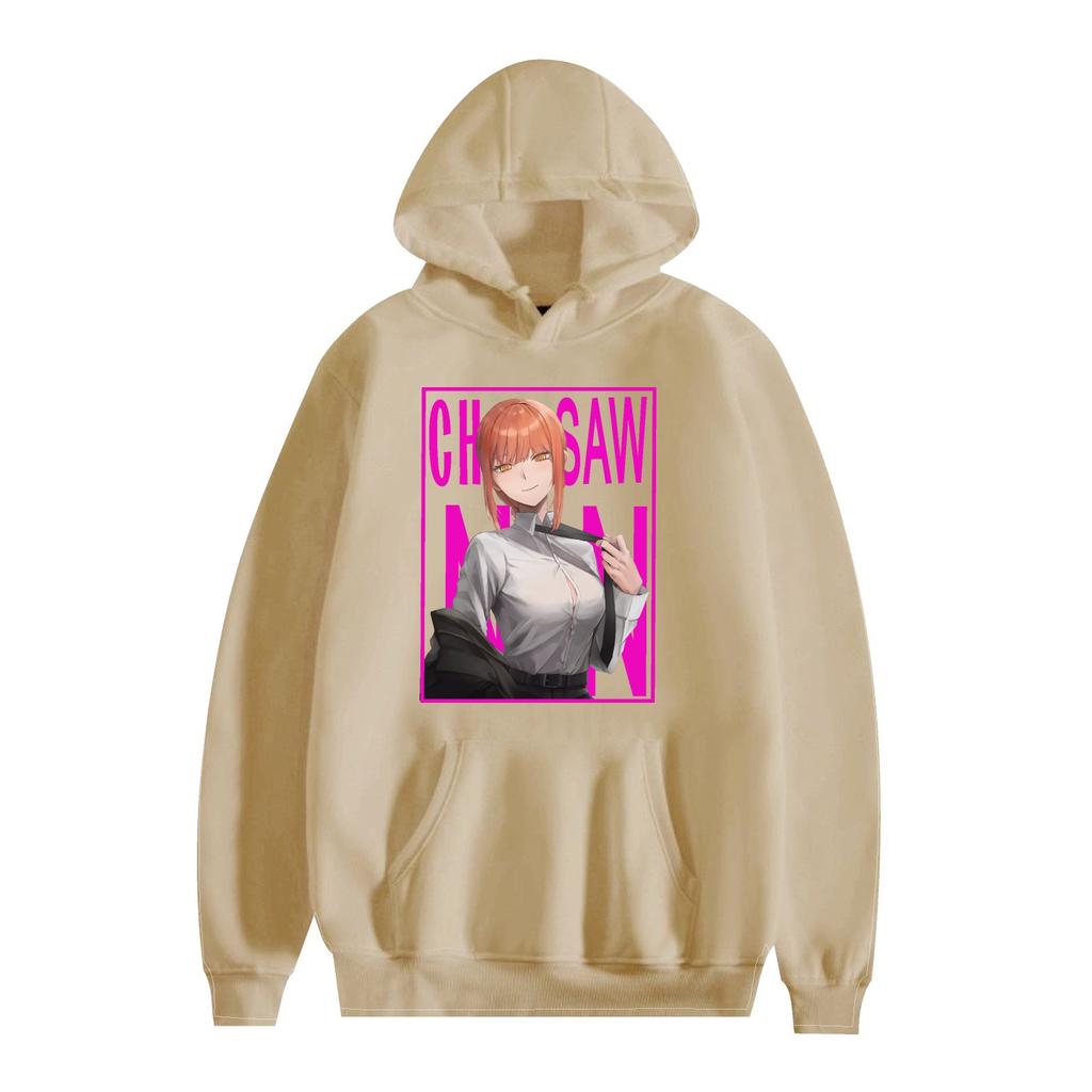 Chainsaw Man Anime Printed Men's Fashion Long Sleeve Hoodie Cartoon Sweatshirt
