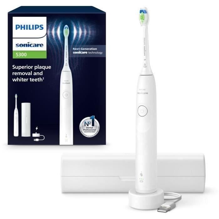 Brosse à dents - PHILIPS - HX7108/02 - Sonicare - Serie 5300 - Blanc - Eléctrique bianco