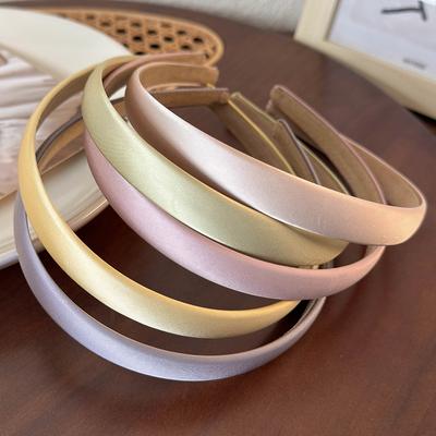 Einfarbige Haarbänder, Stirnbänder für Frauen, koreanische Mode, Vintage-Haarreifen, Haarbänder, weibliche Haar-Accessoires, Kopfbedeckungen