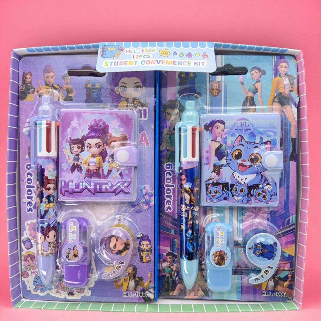 Demon Hunter K-pop Girl Group Notebook & Stationery Set