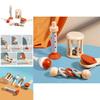 Wooden Baby Rattle Toy Set With Handheld Bell For Early Education And Comfort