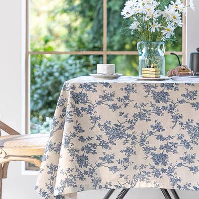 Ins Floral Tischdecken Retro Baumwolle Leinen Couchtisch Esstisch Abdeckung Tisch Tuch Picknick Matte Foto Hintergrund Tuch Room Decor