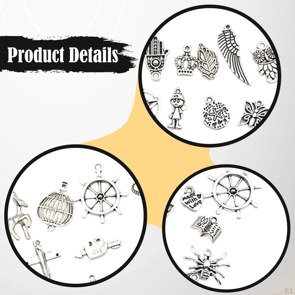 200 Stück Anhänger Dangle Anhänger Schmuck zur Herstellung von Halsketten