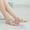 5 Pair Harajuku Summer Banana Lace Mesh Ankle Sock Women Fruit Socks Transparent Elastic for Girl Soft Female Color Random 2024
