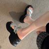 Muffin Thick-bottomed Cool Slippers Women's Summer Wear 2025 New Models with Skirts, Small People, High-end Sense of Fashion, One-word Drag