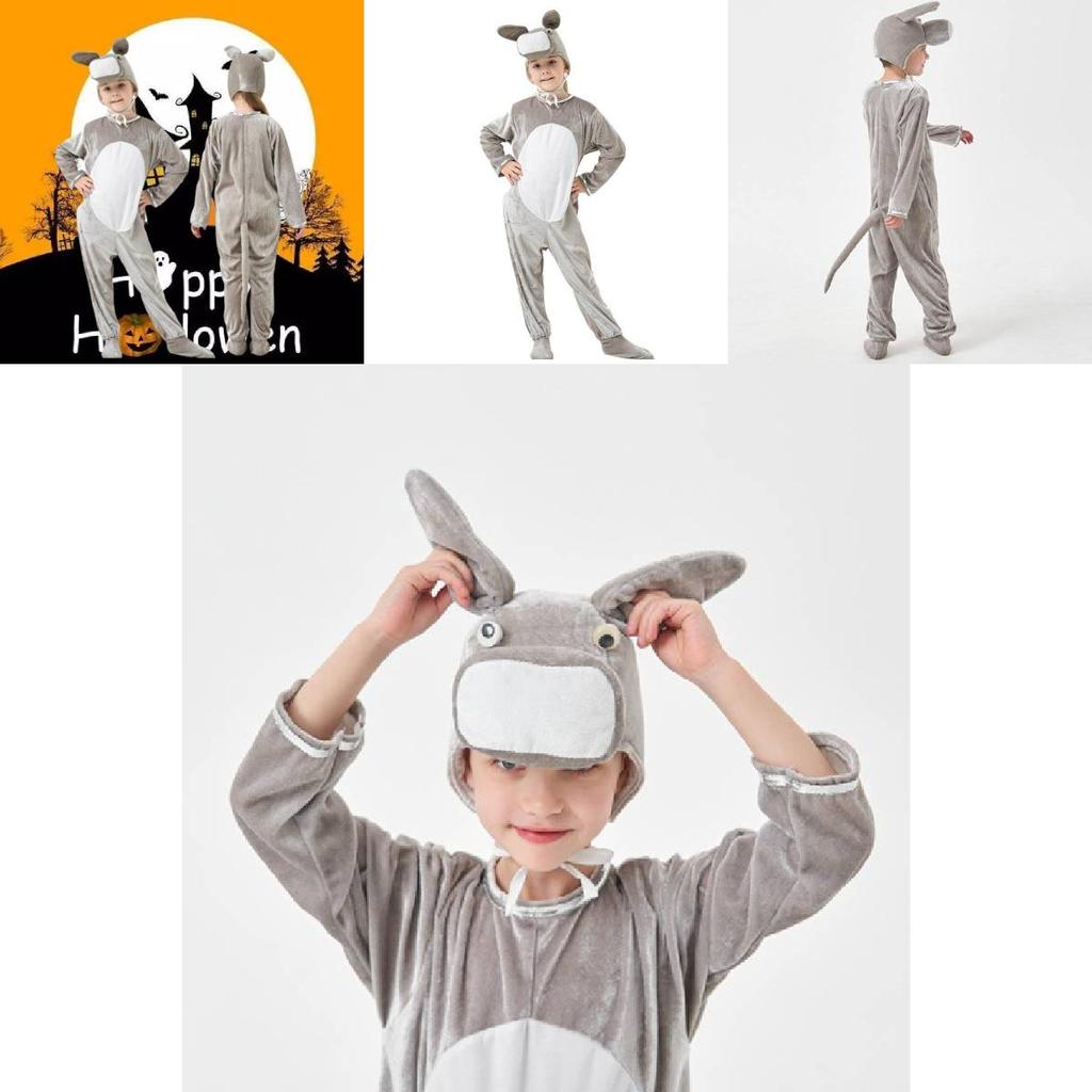 Rolig och bekväm åsne-dräkt för barn till Halloween och lek