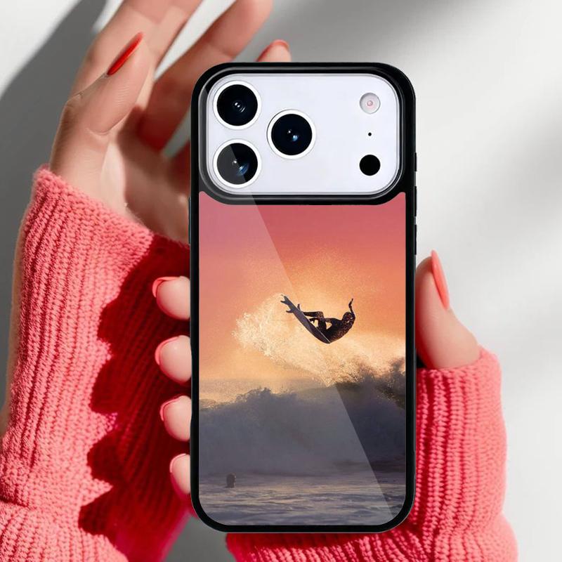 Surfing Wave Soft Phone Case for iPhone 17 Air 16e 15 14 13 Pro Max Back Cover for 12 11 Pro Coque