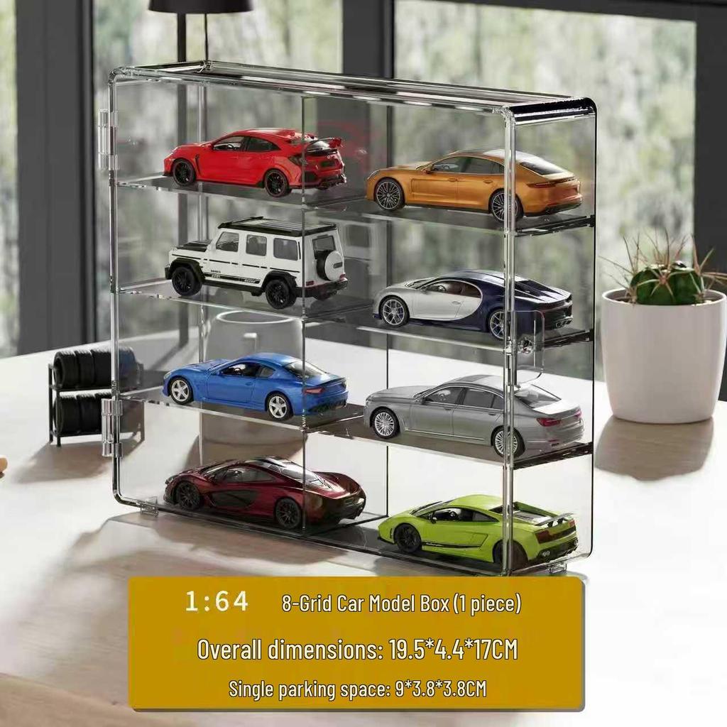 Hot Wheels 1:64 Diecast Car Display Stand & Organizer Box for Kids