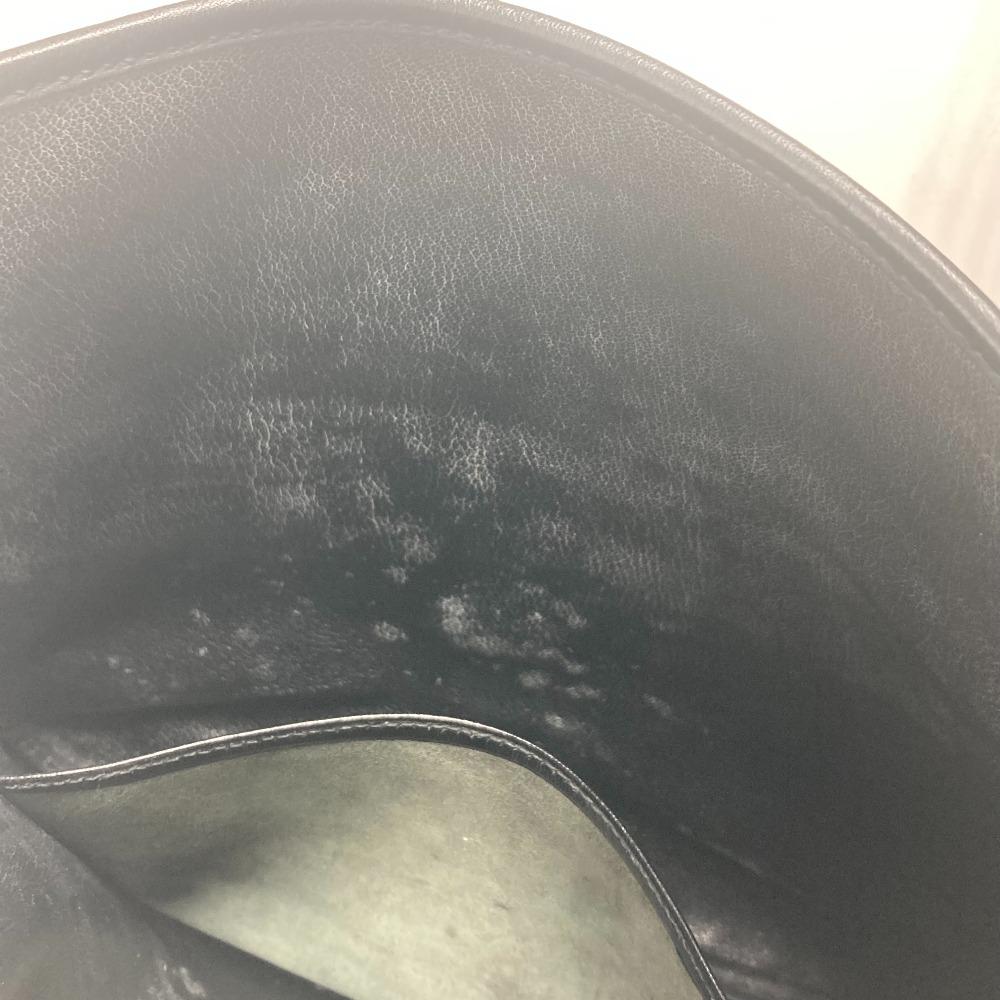 HERMES Serie Christie Rhone Bag Crossbody Flap Shoulder Bag Black/SilverHardware