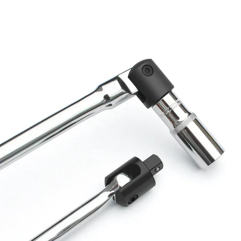 F Steering Handle 1/2" Socket Wrench  Rotating Flex Head Extension Braker Bar Professional Universal Socket Swivel