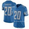 NFL Detroit Lions 20 Barry Sanders Fotbalový dres Pánská sportovní trička Celoroční