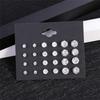 Fashionable Crystal Six-claw Zircon Stud Earrings