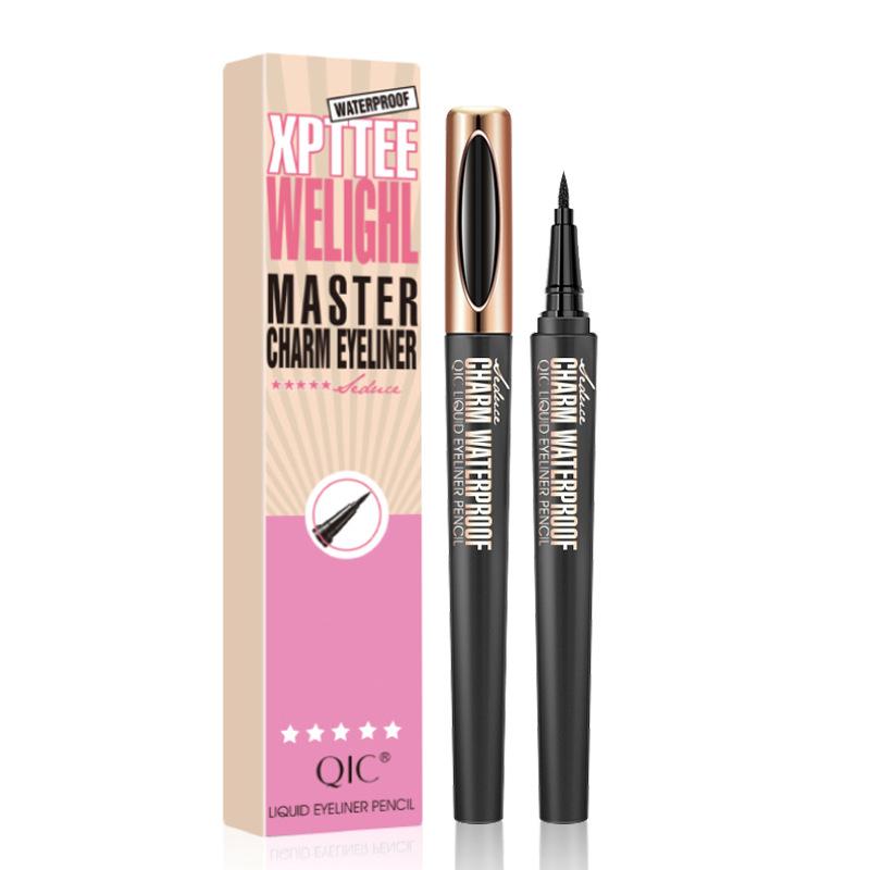 QIC Membrane Eyeliner, Waterproof Makeup, Not Smudge, Makeup, Makeup, Sponge Head Eyeliner, Makeup Pen Makeup