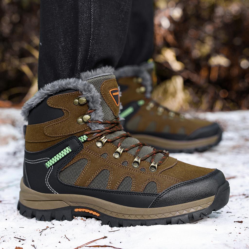 TUINANLE Men Hiking Shoes High Quality Sneakers Waterproof Trekking Mountain Climbing Athletic Outdoor Sport Boots Autumn Winter