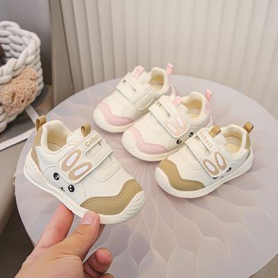 Baby Kids Flat Shoes Cute Rabbit Non-slip Boys Girls Walking Shoes Hook&loop 2025 New Fashion Toddler Casual Shoes Size 16-26