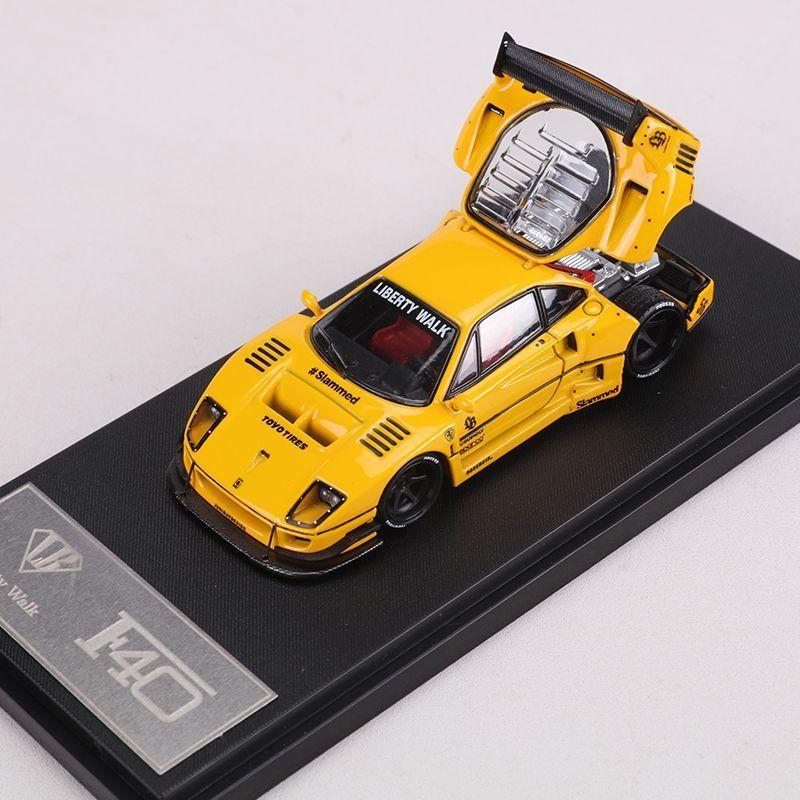 AAYO1 SM 1:64 F40 Supercar LBWK modifiziertes offenes Legierungs-Miniatur-Simulationsauto-Modell, Sammlerstück, Ausstellungsstück, echt auf Lager