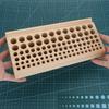 1pc Wooden Storage Rack, Professional Storage Frame for Storing Leather Punch &Cutting &Stamping Tool& Sewing Hand-Stitched Tool