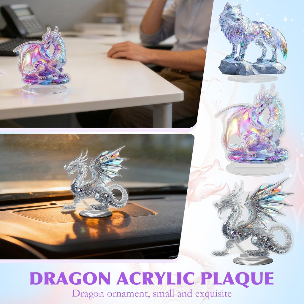 Minimalist 2D Flat Decorative Piece With Base, Multi Colored Acrylic Craft, Suitable For Desktops, Bookshelves, And Other Artistic Decorations.