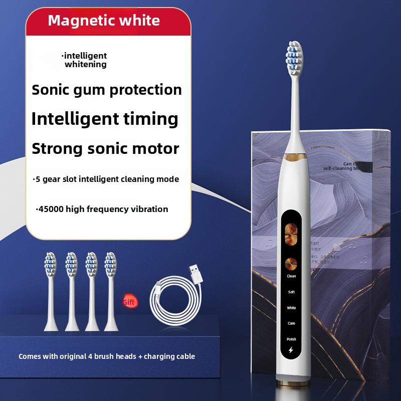 Maglev Sonic Electric Toothbrush Adult USB Charging Fully Automatic Vibration Soft Bristle Toothbrush Flushing