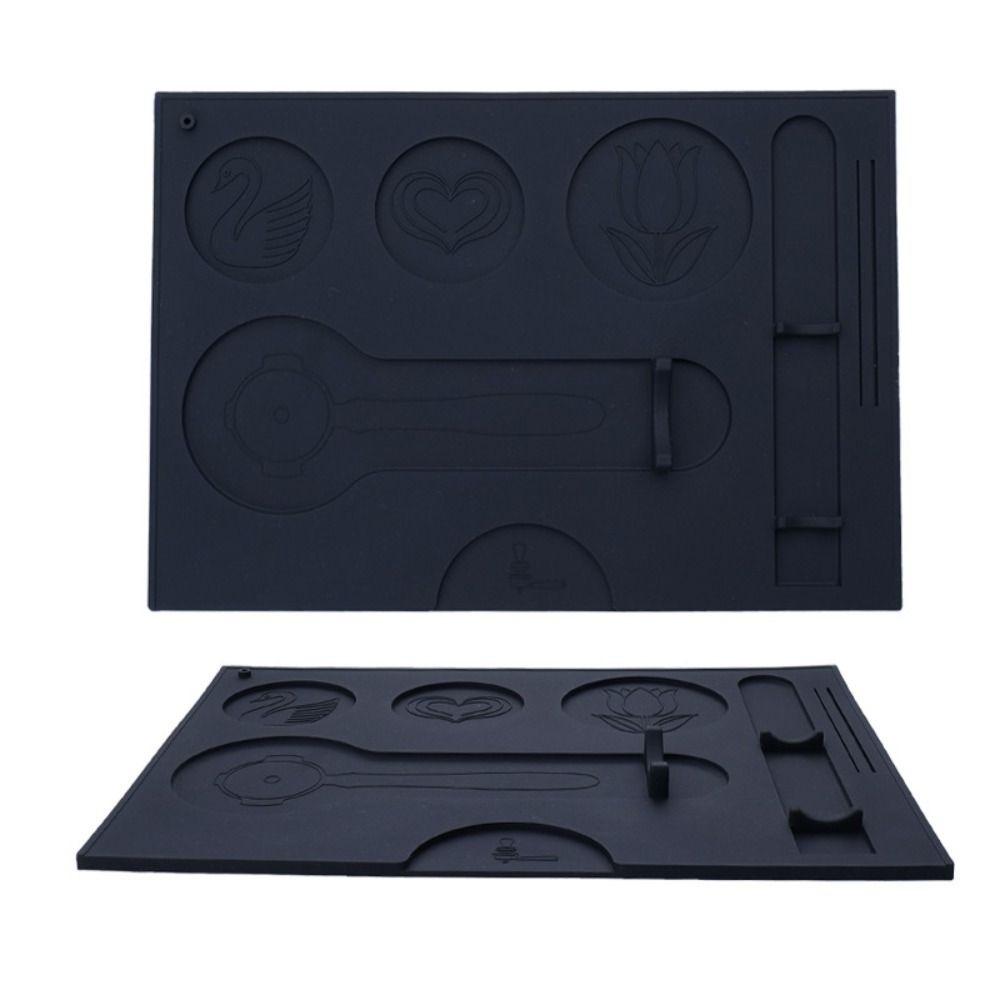 Non Slip Holder Espresso Tamping Mat Silicone Barista Tamping Station Barista Accessories Tool