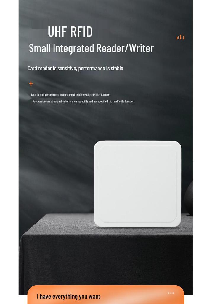4dBi UHF RFID Reader/Writer with 5m Range and RS232 Interface for Vehicle Access Control
