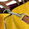 Kate Spade Sam Suede Shoulder Bag Handbag Suede yellow Women Used