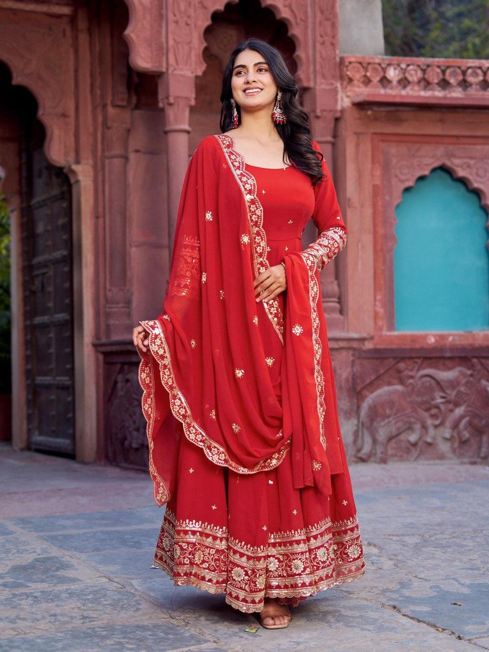 Indiešu sieviešu dizaineru Anarkali kleita Salwar