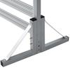 YAMAZEN Garden Master Aluminum Border Fence Gray Stand, KABF-S(GY)