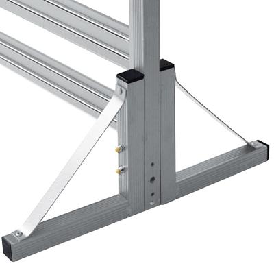 YAMAZEN Garden Master Clôture de Bordure en Aluminium Gris avec Piquet, KABF-S(GY)