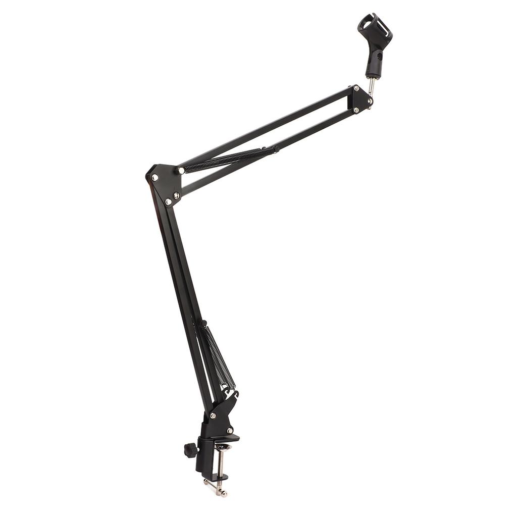 NB35 Microphone Stand Adjustable Mic Suspension Arm Stand with 3 8in To 5 8in Screw Adapter Clip Shock Mount