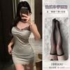 Sexy Lace Bodycon Dress Elegant Pure Desire Sleepwear Temptation Tank Mini Dress Lace V Neck Hot Sexy Korean Women Top 2Z3G