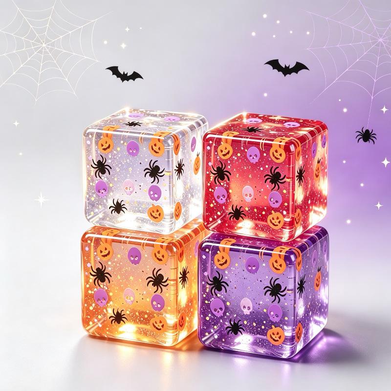 Sensory Fidget Halloween Squeeze Toy Ice Style Slow Rising Soft Stress Relief for Classroom Rewards Student Gifts
