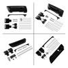 Gloss Black Motorcycle Hinges Latch Kit Tour Pack Lid Tether For Harley Touring Street Glide Road King Road Glide 2014-Up