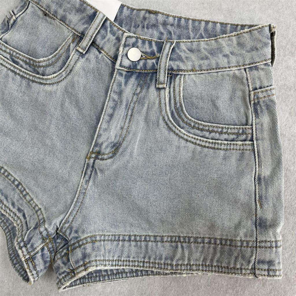 2026 New American Retro High-Waist Spicy Girl Slim Fit Denim Shorts for Women - Summer Style Hot Pants