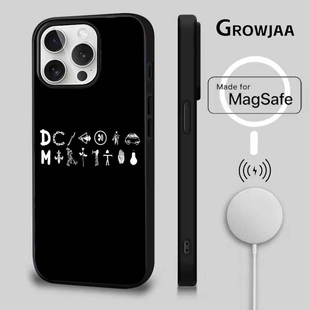 Band D-Depeches M-Modes Phone Case For iPhone 17,16,15,14,13,12,11,Pro,Max,Plus,Mini,SE4,E Magnetic Magsafe Wireless Charging