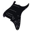 E-Gitarren-Schlagbrett Kunststoff und Metall E-Gitarren Geladenes Schlagbrett mit Tonabnehmer SSH15 Schwarz