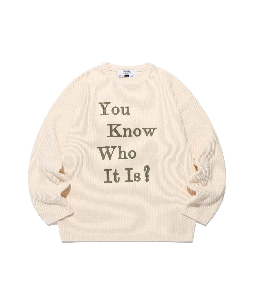 NICEGHOSTCLUB Ffats Position Knit_Ivory(Ng2Efuk611A)