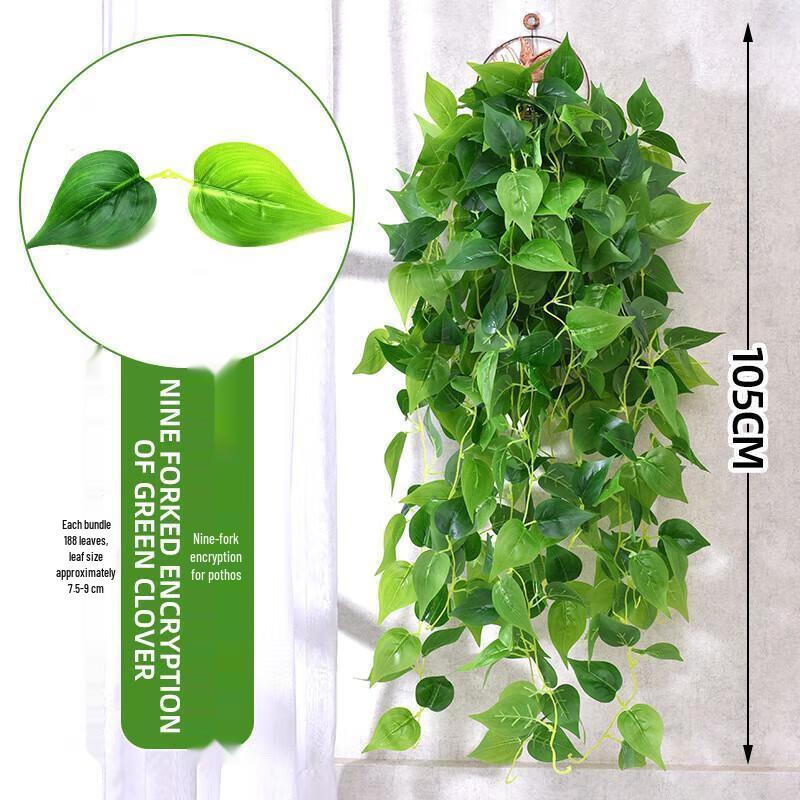 JINGRUIXIANG Artificial Pothos Wall Hanging Vine